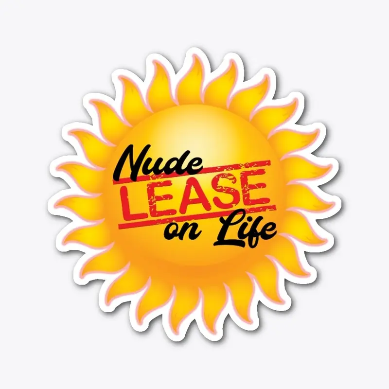 @NudeLeaseOnLife Logo Die Cut Sticker