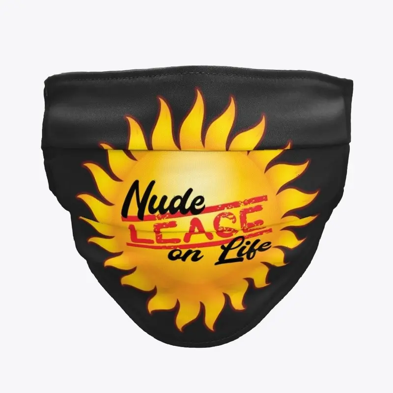 @NudeLeaseOnLife Logo Face Mask