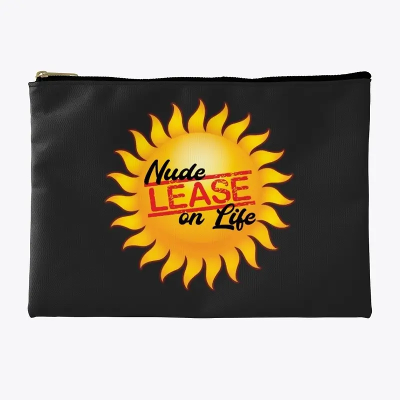 @NudeLeaseOnLife Logo No Tan Lines Pouch