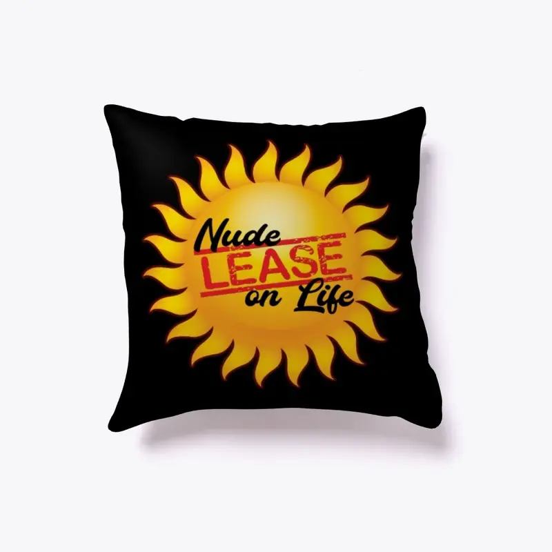 @NudeLeaseOnLife Logo Pillow